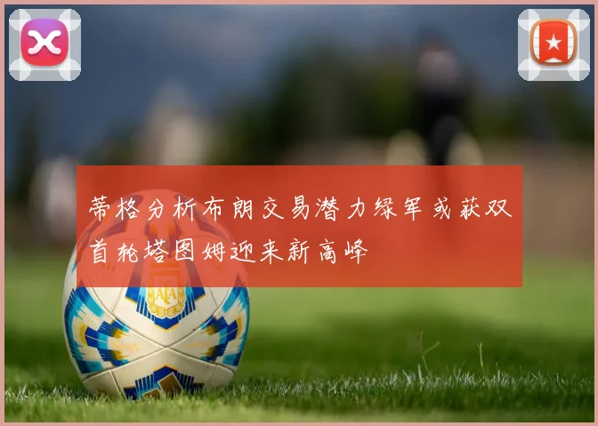 蒂格分析布朗交易潜力绿军或获双首轮塔图姆迎来新高峰
